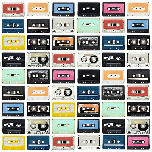 REBEL WALLS 1222408DP Mixed Tape - indiv. Digitaldruck, Motiv fortsetzbar