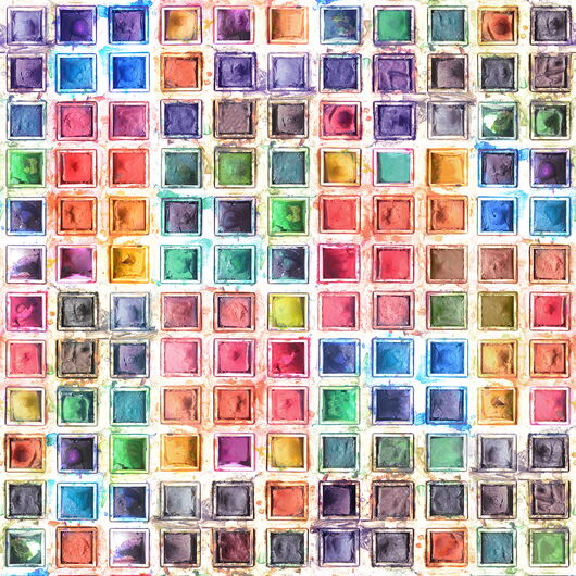 REBEL WALLS 1222661DP Rainbow Palette - indiv. Digitaldruck, Motiv fortsetzbar