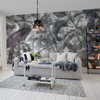 REBEL WALLS 1222424DP Jelly Belly Plants, black & white - indiv. Digitaldruck, Motiv fortsetzbar