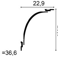 ORAC C990 Eckleiste - 200 x 21,6 x 15,9cm (VE = 20Mt)