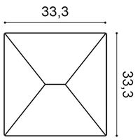 ORAC W106 Wandpaneel 3D - 33,3 x 2,9 x 33,3cm (VE = 5St)