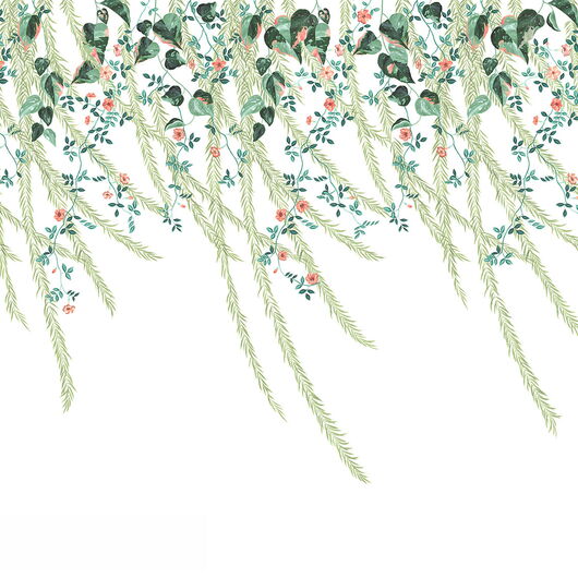 REBEL WALLS 1240313DP Lush Foliage - indiv. Digitaldruck, Motiv fortsetzbar