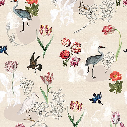 FLORAL UTOPIA 1266040 Wandbild, 4 Panele 0,5 x 2,8m (BxH) Vlies