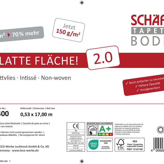VLIES & OBJEKT 81994 - Maße: 17 x 0,53m - #12 Glattvlies Glatte Fläche 2.0