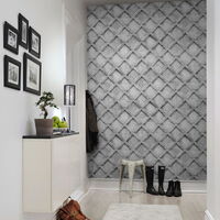 REBEL WALLS 1222487DP Concrete Trellis, grey - indiv. Digitaldruck, Motiv fortsetzbar