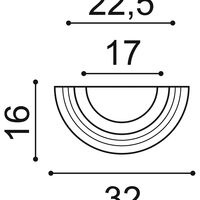 ORAC K1151 Halber Sockel - 32 x 16 x 12,5cm (VE = 2St)