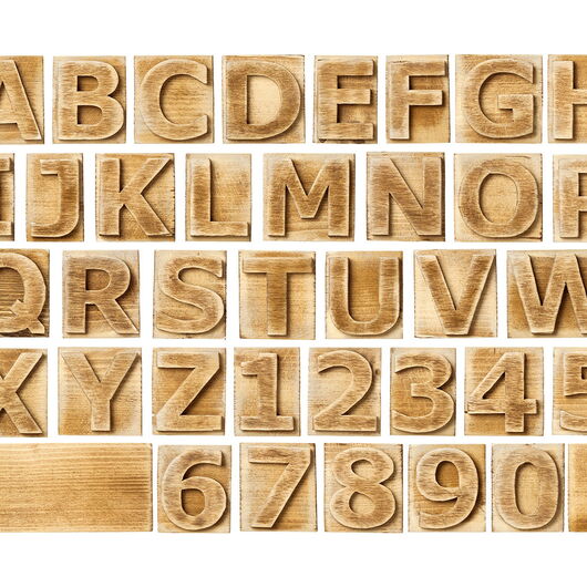 REBEL WALLS 1246928DP Block Letters - indiv. Digitaldruck, Motiv fortsetzbar