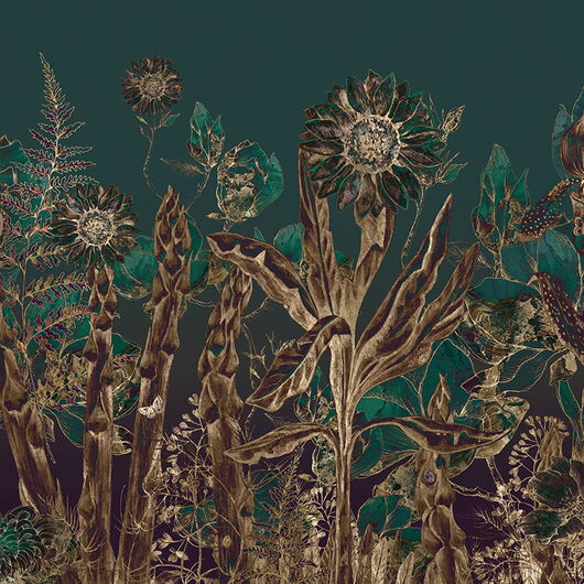 MUANCE DUSK 1340435DP - indiv. Digitaldruck - Floral garden