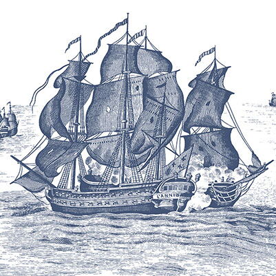 REBEL WALLS 1222743DP High Seas, Henderson Blue - indiv. Digitaldruck, Motiv fortsetzbar