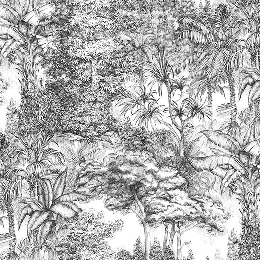 REBEL WALLS 1222768DP Secret Garden - indiv. Digitaldruck, Motiv fortsetzbar
