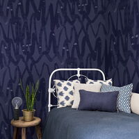 REBEL WALLS 1222689DP Pulse of Passion, Blue - indiv. Digitaldruck, Motiv fortsetzbar