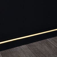 nmc IL11  BLACK WALLSTYL Deckenl., Ind. Beleuchtung - 2000 x 80 x 20 mm (VE = 26m), inkl. schwarzen Diffusor