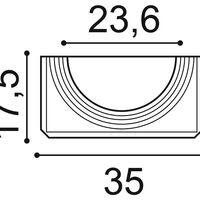 ORAC K1131 Halber Sockel - 35 x 17,5 x 57,5cm (VE = 2St)