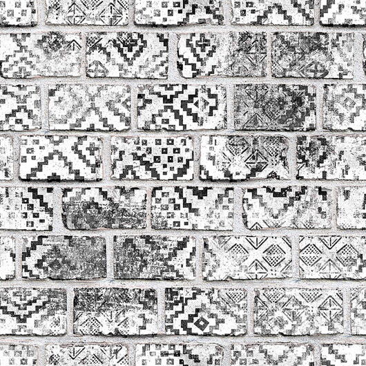 REBEL WALLS 1208766DP Decorated Bricks - indiv. Digitaldruck, Motiv fortsetzbar