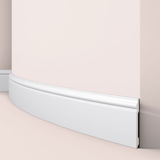 nmc FL2 WALLSTYL Sockelleiste - 2000 x 120 x 15 mm, Rad. ca. 20 cm (VE = 14m)