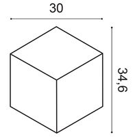 ORAC W105 Wandpaneel 3D - 30 x 3 x 34,6cm (VE = 6St)